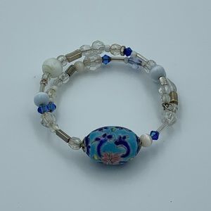 A memory wire bracelet